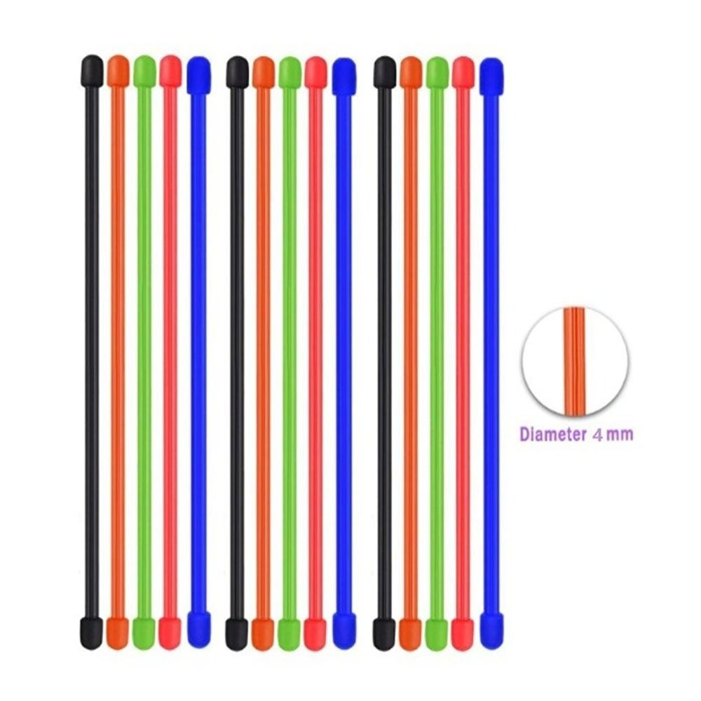 Gear Tie Reusable - Attaches torsadées en caoutchouc pour l'organisation,