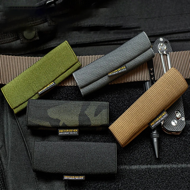 Edc Carry Flashlight - Lot de 2 pochettes élastiques pour