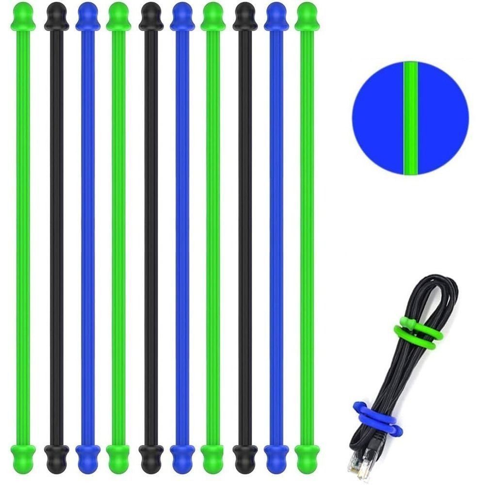 Gear Tie Reusable - 5 pièces d'origine en silicone, noyau