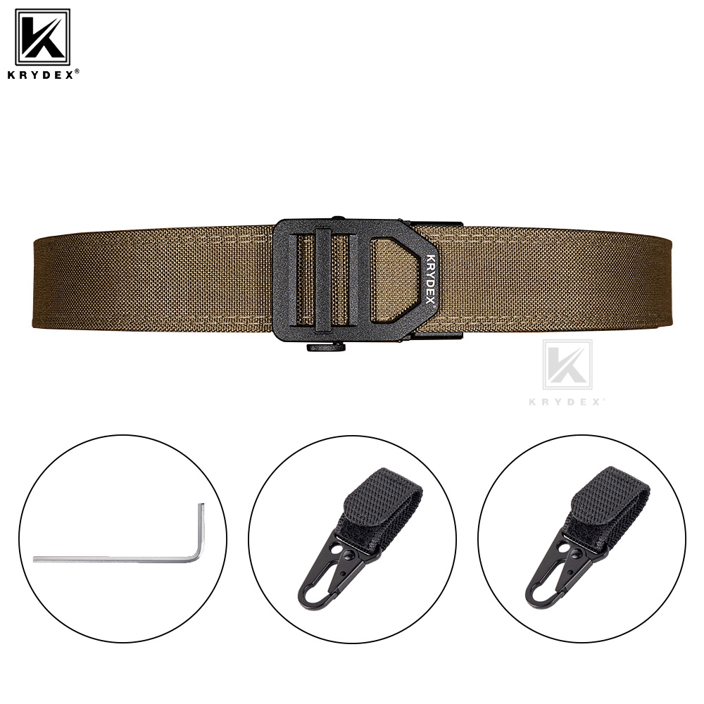 Edc Concealed Carry Belt - Ceinture tactique robuste KRYDEX 1,5 pouce,