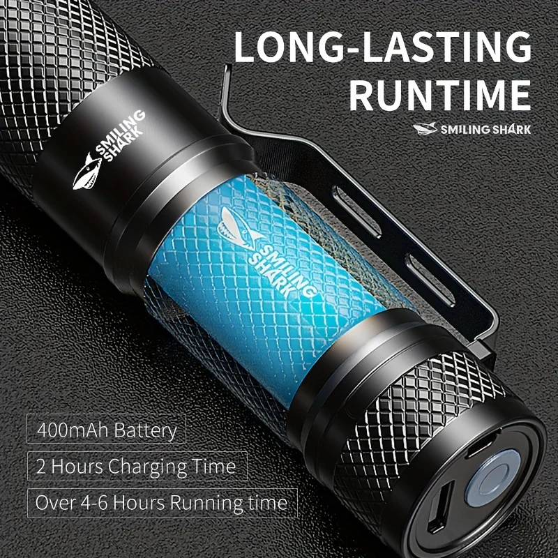 SMILING SHARK Mini lampe torch - Edc Carry Flashlight avis et prix