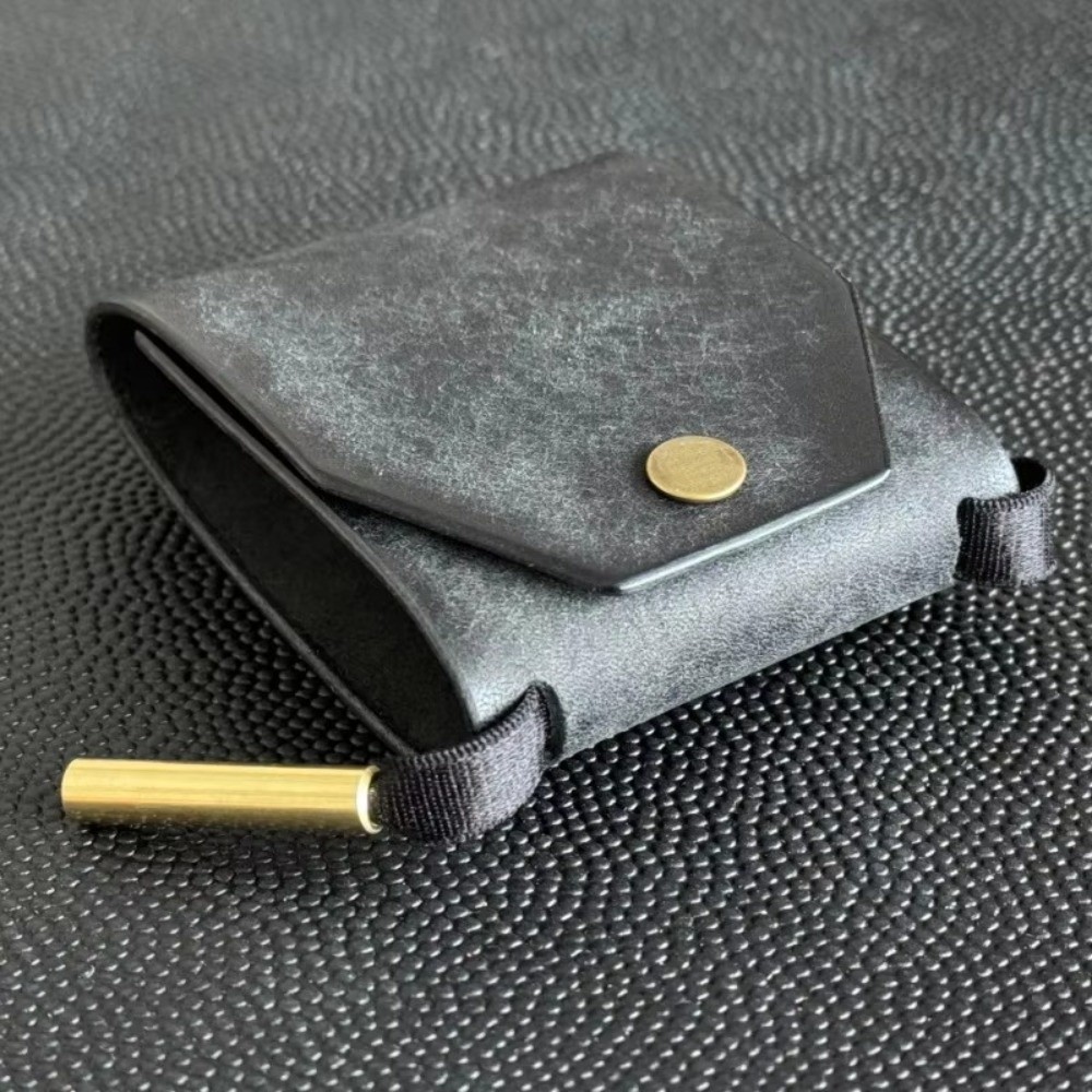 Petit portefeuille en cuir uni - Money Clip Magnetic avis et prix