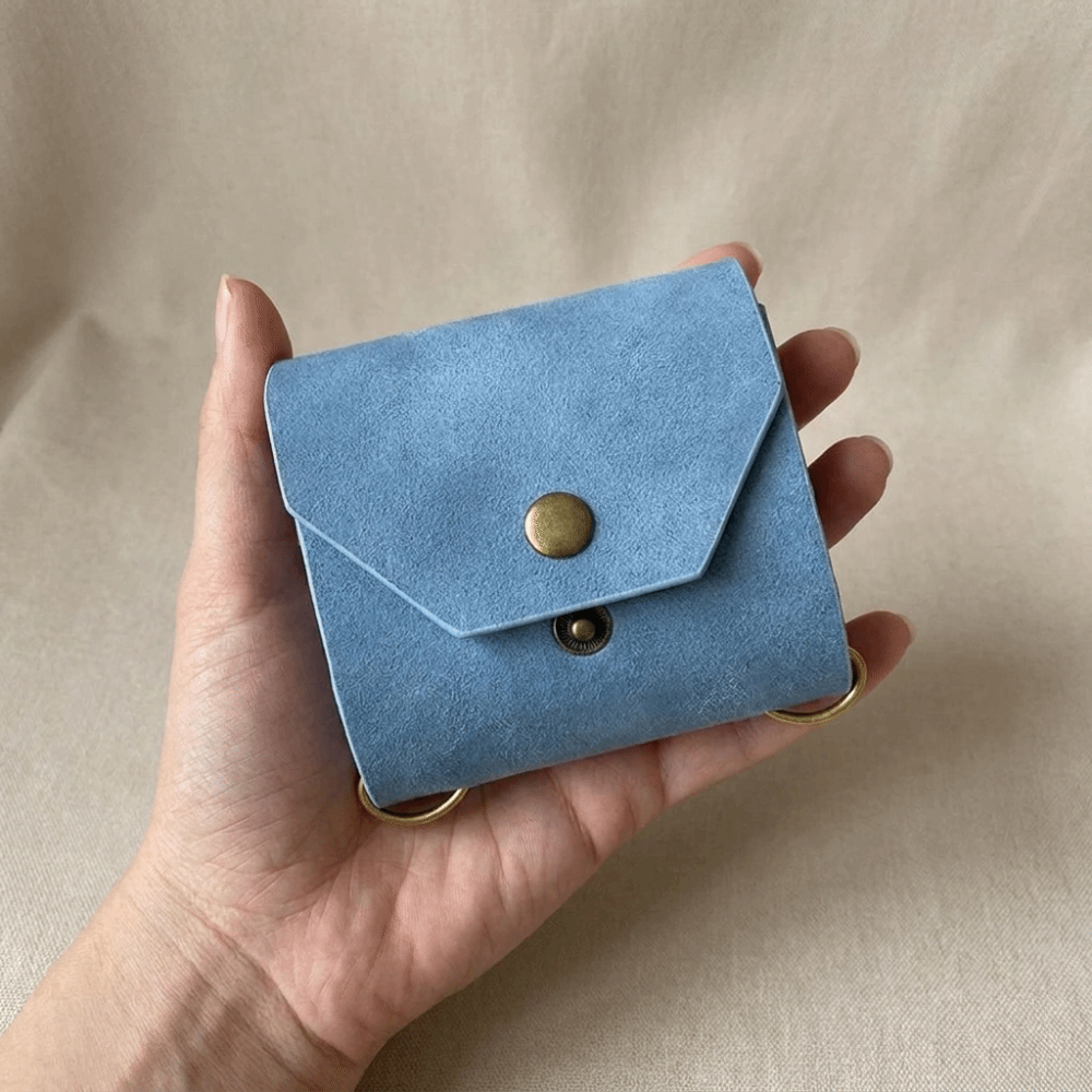 Petit portefeuille en cuir uni - Money Clip Magnetic avis et prix
